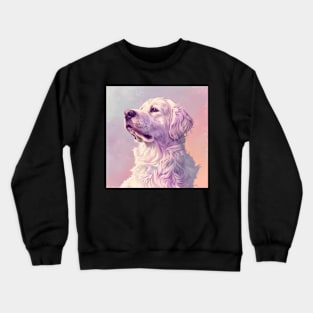 Retro Kuvasz: Pastel Pup Revival Crewneck Sweatshirt